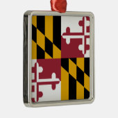 Vlag van Maryland (VS-staat) Metalen Ornament (Rechts)