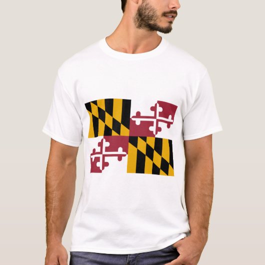 Vlag van Maryland (VS-staat) T-shirt (Voorkant)