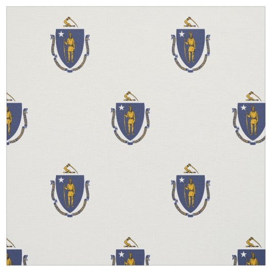 Vlag van Massachusetts Stof (Swatch)