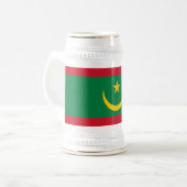 Vlag van Mauritanië Bierpul (Voorkant links)