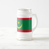 Vlag van Mauritanië Bierpul (Voorkant rechts)