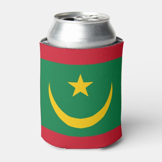 Vlag van Mauritanië Blikjeskoeler (Blikje Voorkant)