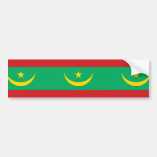 Vlag van Mauritanië Bumpersticker