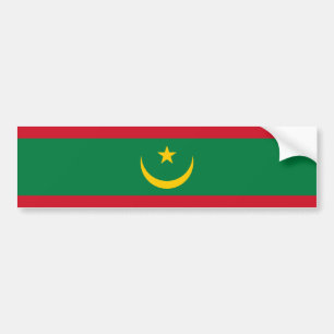 Vlag van Mauritanië Bumpersticker