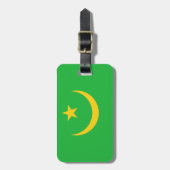 Vlag van Mauritanië Easy ID Bagagelabel (Voorkant verticaal)