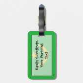 Vlag van Mauritanië Easy ID Bagagelabel (Achterkant verticaal)