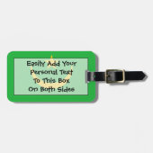 Vlag van Mauritanië Easy ID Bagagelabel (Voorkant horizontaal)