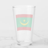 Vlag van Mauritanië Glas (Achterkant)