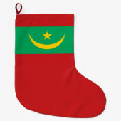 Vlag van Mauritanië Grote Kerstsok (Voorkant)