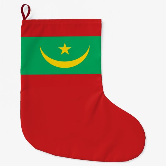 Vlag van Mauritanië Grote Kerstsok (Voorkant)