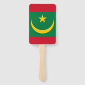 Vlag van Mauritanië Handwaaier (Achterkant)