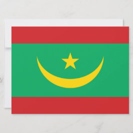 Vlag van Mauritanië Kaart