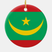 Vlag van Mauritanië Keramisch Ornament (Achterkant)