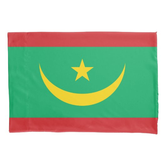 Vlag van Mauritanië Kussensloop (Voorkant-Links)
