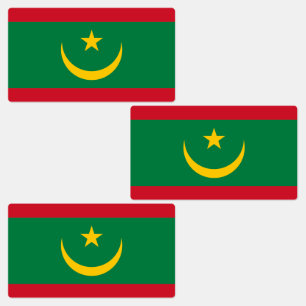 Vlag van Mauritanië Labels
