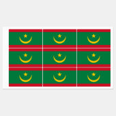 Vlag van Mauritanië Labels (Vel)