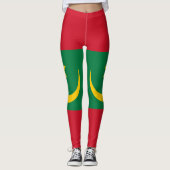 Vlag van Mauritanië Leggings (Voorkant)