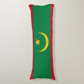 Vlag van Mauritanië Lichaamskussen (Voorkant Verticaal)