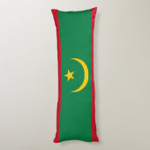 Vlag van Mauritanië Lichaamskussen (Achterkant (Verticaal))