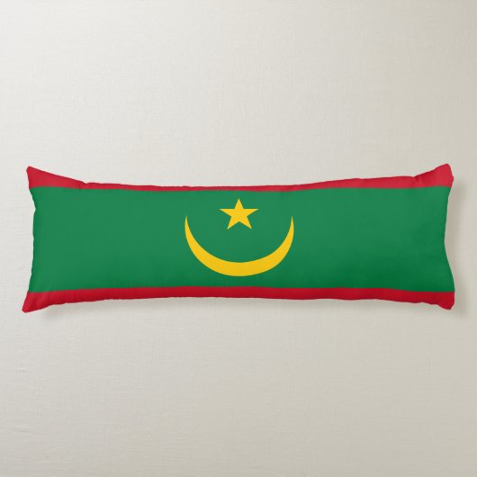 Vlag van Mauritanië Lichaamskussen (Voorkant)