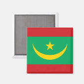Vlag van Mauritanië Magneet (Voorkant / Achterkant)