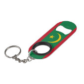 Vlag van Mauritanië Mini Flessenopener (Voorkant Gekanteld)