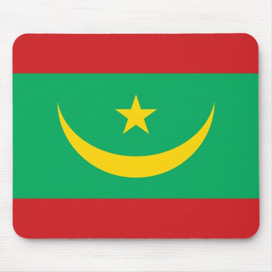 Vlag van Mauritanië Muismat (Voorkant)