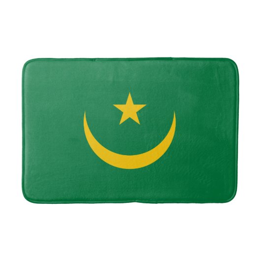 Vlag van Mauritanië oud Badmat (Voorkant)