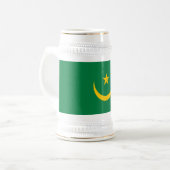 Vlag van Mauritanië oud Bierpul (Voorkant links)