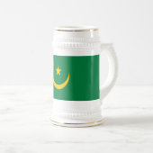 Vlag van Mauritanië oud Bierpul (Voorkant rechts)