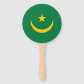 Vlag van Mauritanië oud Handwaaier (Achterkant)