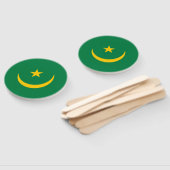 Vlag van Mauritanië oud Handwaaier (Niet-gemonteerd)