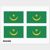 Vlag van Mauritanië oud Rechthoekige Sticker (Vel)