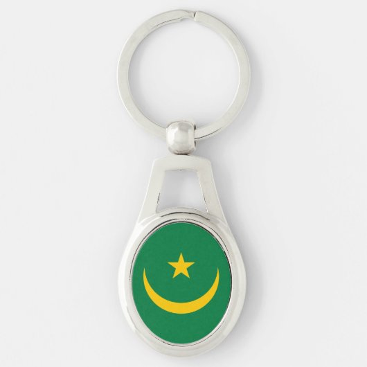 Vlag van Mauritanië oud Sleutelhanger (Voorkant)