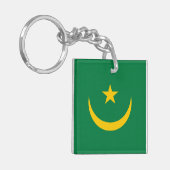 Vlag van Mauritanië oud Sleutelhanger (Voorkant Links)