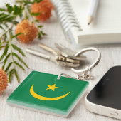 Vlag van Mauritanië oud Sleutelhanger (Voorkant Rechts)