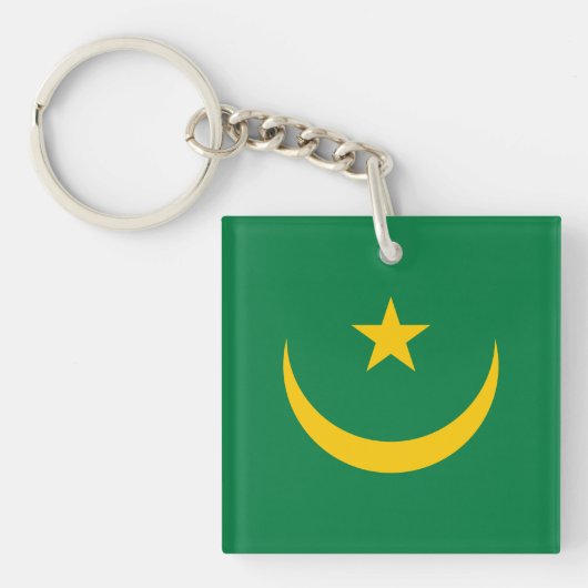 Vlag van Mauritanië oud Sleutelhanger (Voorkant)
