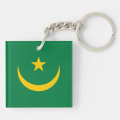 Vlag van Mauritanië oud Sleutelhanger (Achterkant)