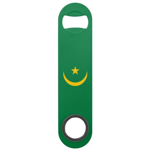 Vlag van Mauritanië oud Speed Flessenopener (Voorkant)