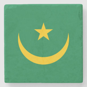 Vlag van Mauritanië oud Stenen Onderzetter