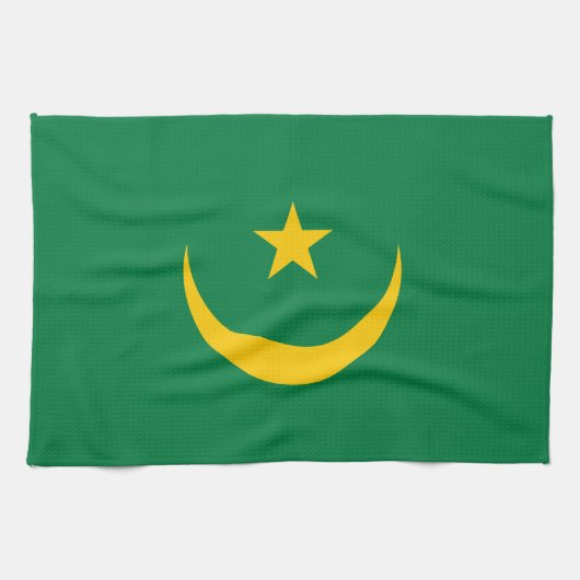 Vlag van Mauritanië oud Theedoek (Horizontaal)