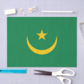 Vlag van Mauritanië oud Tissuepapier (Craft)