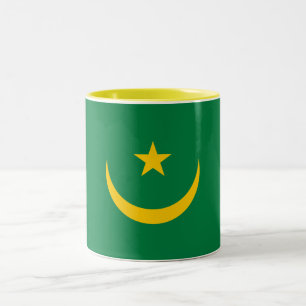 Vlag van Mauritanië oud Tweekleurige Koffiemok