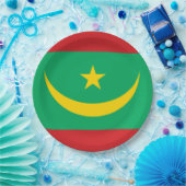 Vlag van Mauritanië Papieren Bordje (Feest)