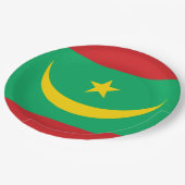 Vlag van Mauritanië Papieren Bordje (Gekanteld)