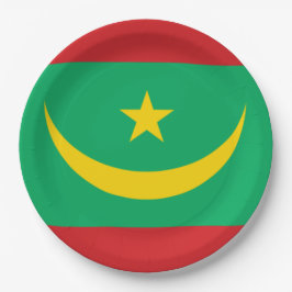 Vlag van Mauritanië Papieren Bordje