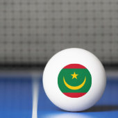 Vlag van Mauritanië Pingpongbal (Net)