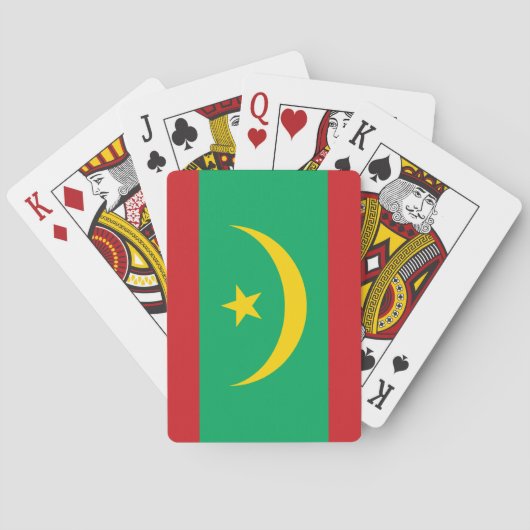 Vlag van Mauritanië Pokerkaarten (Achterkant)