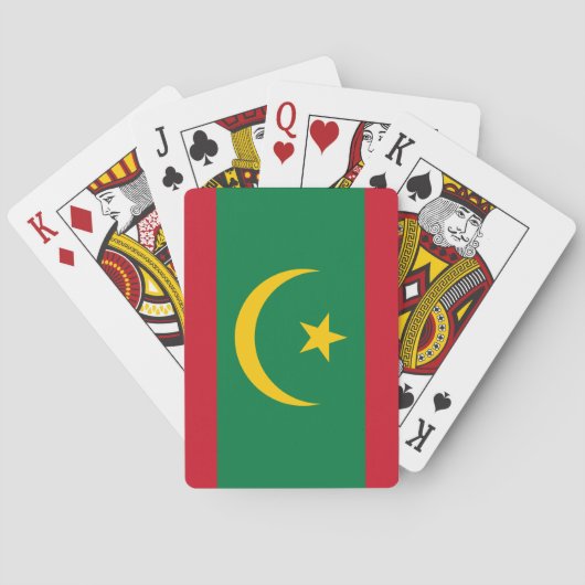 Vlag van Mauritanië Pokerkaarten (Achterkant)