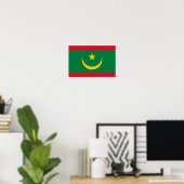Vlag van Mauritanië Poster (Thuiskantoor)